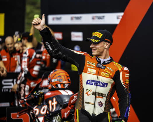October 11, 2026, Cascais, Lisbon, Portugal: Alberto Surra of Motocorsa Racing in action during the Tissot Superpole Race of the FIM Superbike World Championship, WM, Weltmeisterschaft at Circuito Estoril on October 11, 2026 in Cascais, Portugal. Motorsports 2026: WorldSBK - Tissot Estoril Round - ZUMAr200 20261011_zsp_r200_035 Copyright: xNunoxReisinhox