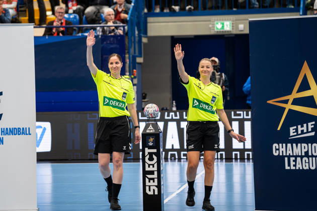 HSG Blomberg Lippe (GER) vs. Odense Handbold (DEN), Handball, EHF Champions League Women, Group Stage, October 11, 2026, 2026–2027 Season, Simona Raluca Stancu (Lemgo) and Andrea Alejandra Pepe (Lemgo), referees, Phoenix Contact Arena, Germany