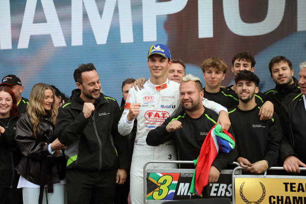 Porsche Sixt Carrera Cup Germany Final at the Hockenheimring, October 9–11, 2026 Porsche Sixt Carrera Cup Germany Final at the Hockenheimring, October 9–11, 2026 Race on Sunday Pictured: Keagan Masters (RSA), 2026 Porsche Sixt Carrera Cup Champion Copyright: xBEAUTIFULxSPORTS Bernhardtx