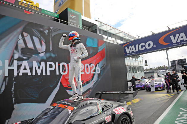 Porsche Sixt Carrera Cup Germany Final at the Hockenheimring, October 9–11, 2026 Porsche Sixt Carrera Cup Germany Final at the Hockenheimring, October 9–11, 2026 Race: Sunday Pictured: Keagan Masters (RSA), 2026 Porsche Sixt Carrera Cup Champion Copyright: xBEAUTIFULxSPORTS Bernhardtx