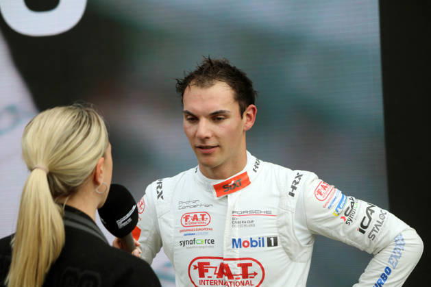Porsche Sixt Carrera Cup Germany Final at the Hockenheimring, October 9–11, 2026 Porsche Sixt Carrera Cup Germany Final at the Hockenheimring, October 9–11, 2026 Race: Sunday Pictured: Keagan Masters (RSA), 2026 Porsche Sixt Carrera Cup Champion Copyright: xBEAUTIFULxSPORTS Bernhardtx