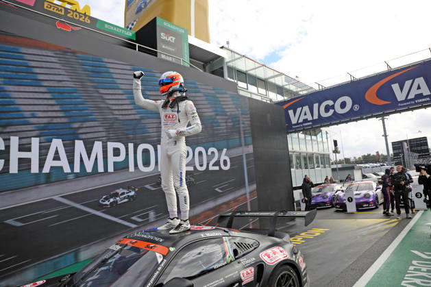 Porsche Sixt Carrera Cup Germany Final at the Hockenheimring, October 9–11, 2026 Porsche Sixt Carrera Cup Germany Final at the Hockenheimring, October 9–11, 2026 Race: Sunday Pictured: Keagan Masters (RSA), 2026 Porsche Sixt Carrera Cup Champion Copyright: xBEAUTIFULxSPORTS Bernhardtx
