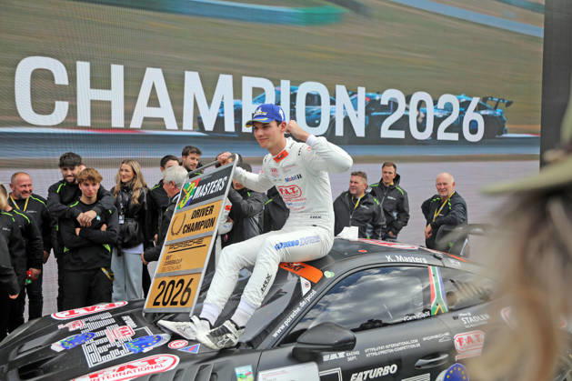 Porsche Sixt Carrera Cup Germany Final at the Hockenheimring, October 9–11, 2026 Porsche Sixt Carrera Cup Germany Final at the Hockenheimring, October 9–11, 2026 Race: Sunday Pictured: Keagan Masters (RSA), 2026 Porsche Sixt Carrera Cup Champion Copyright: xBEAUTIFULxSPORTS Bernhardtx