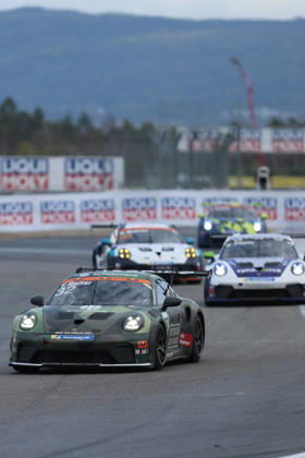 Hockenheim, Germany, October 9–11, 2026 Porsche Sixt Carrera Cup Germany 2026 Season Finale Hockenheimring Sunday Race 2 Pictured: Tim Reiter (GER) 32 leads the field at the Hockenheimring in Baden-Württemberg Copyright: xFotostandx xFWMEDIAx