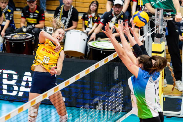 October 10, 2026, GER, Volleyball, Dekra 1st Division, Women, Season 26–27, Regular Season, VfB Suhl Lotto Thuringia Skurios Volleys Borken Lucia Herdova VfB Suhl Lotto Thuringia 98527 Suhl Wolfsgrube Sports Hall Thuringia Germany