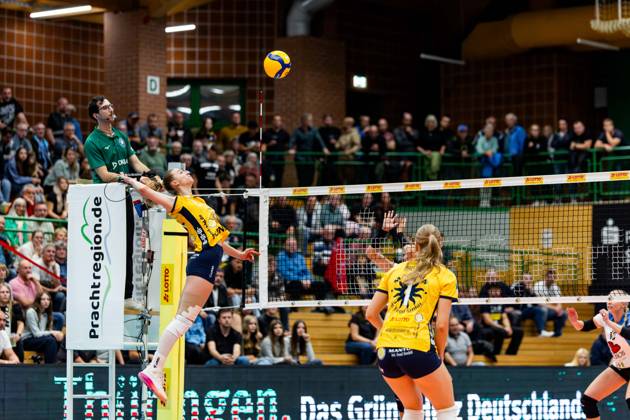 October 10, 2026, GER, Volleyball, Dekra 1st Division, Women, Season 26–27, Regular Season, VfB Suhl Lotto Thuringia Skurios Volleys Borken Lucia Herdova VfB Suhl Lotto Thuringia 98527 Suhl Wolfsgrube Sports Hall Thuringia Germany