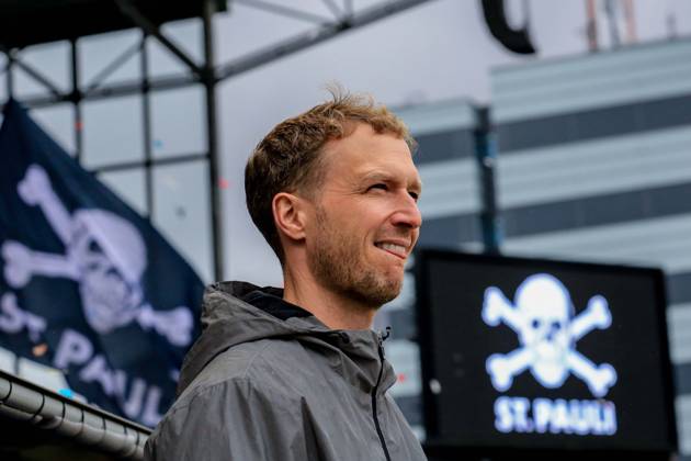 Maximilian Senft, Coach, KSC Germany, Hamburg, Millerntor Stadium, Soccer, 2. Bundesliga, FC St. Pauli, Karlsruher SC