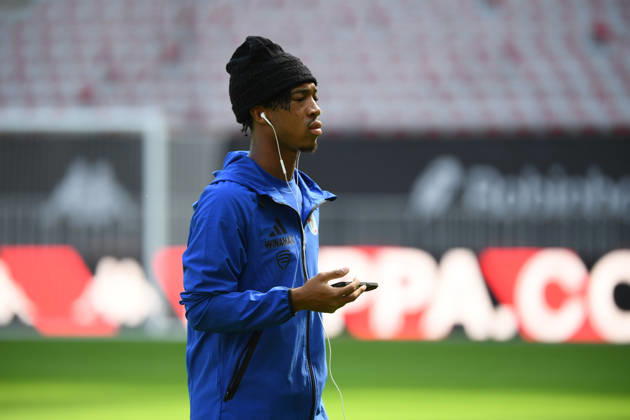 OGC Nice v RC Strasbourg Alsace - Ligue 1 McDonald s 2026 2027 Samuel AMO-AMEYAW of Strasbourg during Ligue 1 McDonald s match between Nice and Strasbourg at Allianz Riviera Stadium on October 11, 2026 in Nice, France. Nice France  Copyright: xIconxSportx 776573383