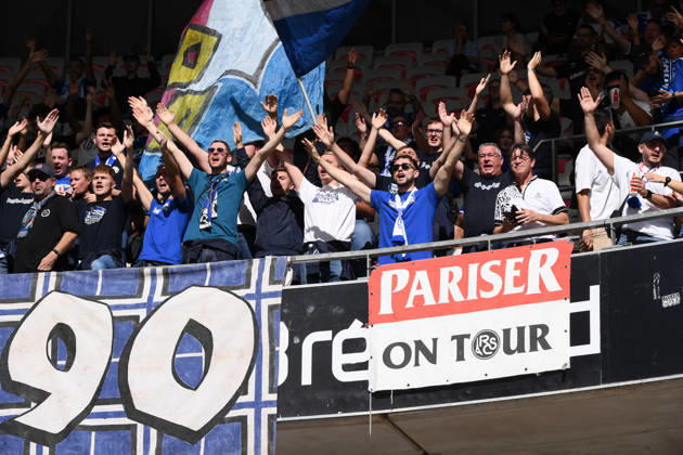 OGC Nice v RC Strasbourg Alsace - Ligue 1 McDonald s 2026 2027 Fans of Strasbourg during Ligue 1 McDonald s match between Nice and Strasbourg at Allianz Riviera Stadium on October 11, 2026 in Nice, France. Nice France  Copyright: xIconxSportx 776573383