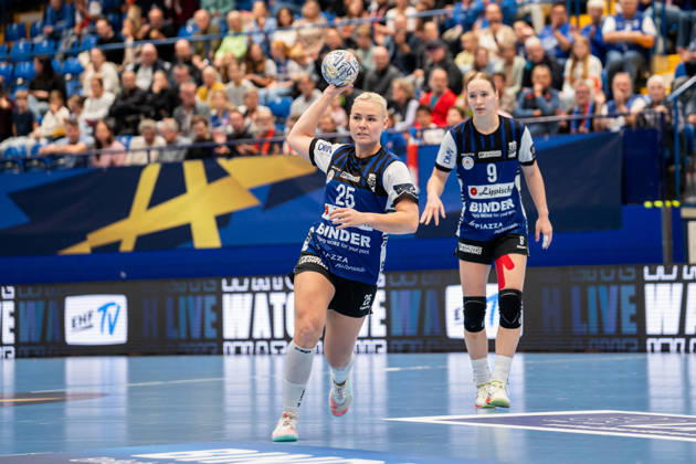 HSG Blomberg Lippe GER vs. Odense Handbold DEN, Handball, EHF Champions League Women, Group Stage, October 11, 2026, 2026–2027 Season, Lemgo Lilli Roepcke HSG Blomberg Lippe, 25, building up play at the Lemgo Phoenix Contact Arena, Germany