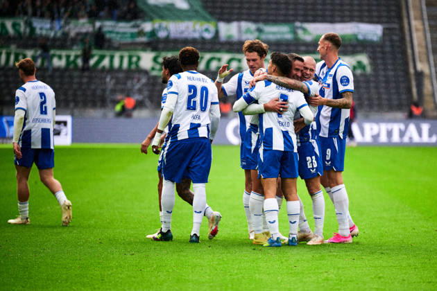 Hertha BSC Berlin celebrates a 2–0 lead, Gustaf Nilsson (Hertha BSC), 09, GER, Hertha BSC vs. SPVGG Greuther Fürth, 2. Bundesliga, 2026–27 season, Matchday 7, October 11, 2026. DFL regulations prohibit any use of photographs as image sequences and or quasi-video. GER, Hertha BSC vs. SPVGG Greuther Fürth, 2. Bundesliga, 2026–27 season, Matchday 7, October 11, 2026, Berlin Copyright: xClaudiusxRauch,xEibner-Pressefotox xClaudiusxRauchx EP_CRH