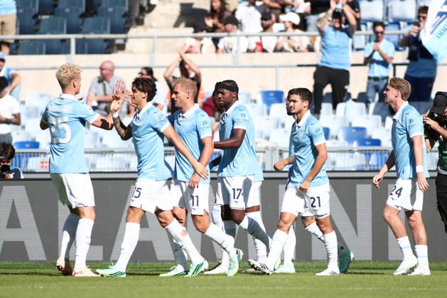 IPA89549561 - Nuno Tavares of Societa Sportiva Lazio scores the goal to make it 1-0 during the 2026 2027 Serie A match between S.S. Lazio and A.C. Monza at the Stadio Olimpico in Rome, Italy. Copyright: xMatteoxCassoni IPAxSportx xx IPA89549561