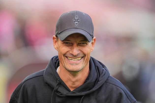 October 11, 2026, xydrx, Men s, Soccer, Bundesliga 1, 1. FC Köln vs. Borussia Mönchengladbach, 2026–2027 season, RheinEnergieSTADION Alexander Blessin, Head Coach of Borussia Mönchengladbach. DFB regulations prohibit any use of photographs as image sequences and or quasi-video. Copyright: HMBxMedia YannisxDreimann