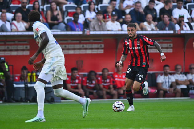 FOOTBALL : OGC Nice VS RC Strasbourg Alsace - Ligue 1 McDonald s - 11 10 2026 Jonathan Clauss (OGCN) - Ligue 1 McDonald™s match between OGC Nice and Racing Club de Strasbourg Alsace on October 11, 2026 at the Allianz Riviera Stadium in Nice. NiceFrance  Copyright: xWilliamxCannarellax