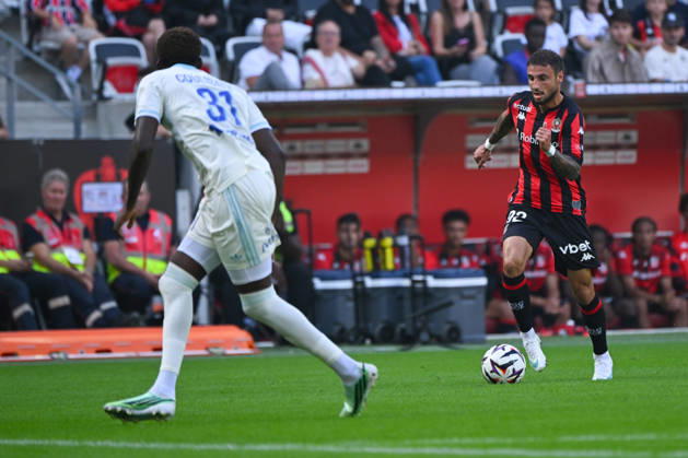 FOOTBALL : OGC Nice VS RC Strasbourg Alsace - Ligue 1 McDonald s - 11 10 2026 Jonathan Clauss (OGCN) - Ligue 1 McDonald™s match between OGC Nice and Racing Club de Strasbourg Alsace on October 11, 2026 at the Allianz Riviera Stadium in Nice. NiceFrance  Copyright: xWilliamxCannarellax