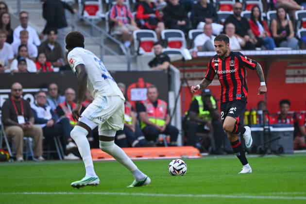 FOOTBALL : OGC Nice VS RC Strasbourg Alsace - Ligue 1 McDonald s - 11 10 2026 Jonathan Clauss (OGCN) - Ligue 1 McDonald™s match between OGC Nice and Racing Club de Strasbourg Alsace on October 11, 2026 at the Allianz Riviera Stadium in Nice. NiceFrance  Copyright: xWilliamxCannarellax