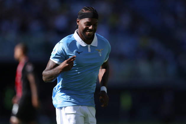 SOCCER - Serie A - SS Lazio vs. AC Monza Photo by IPA ABACAPRESS.COM89549563 - Rome, Italy - October 11, 2026: Nuno Albertino Varela Tavares (Defender) of Lazio scores a goal and celebrates with his teammates during the 2026-2027 Italian Serie A - Enilive Championship soccer match between SS Lazio and AC Monza at the Olympic Stadium in Rome. Rome Italy Copyright: xIPAxSport ABACAx