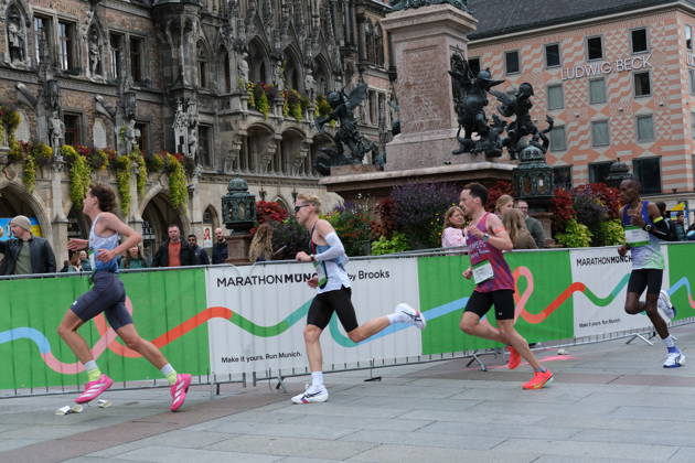Munich Marathon 2026 MUNICH, GERMANY - OCTOBER 11: Runners compete past Marienplatz during the 2026 Munich Marathon in Munich, Germany on October 11, 2026. The annual race takes participants through the heart of the Bavarian capital. Merve Goettl Anadolu Munih Germany. Editorial use only. Please get in touch for any other usage.  Copyright: x2026xAnadoluxMervexGoettlx