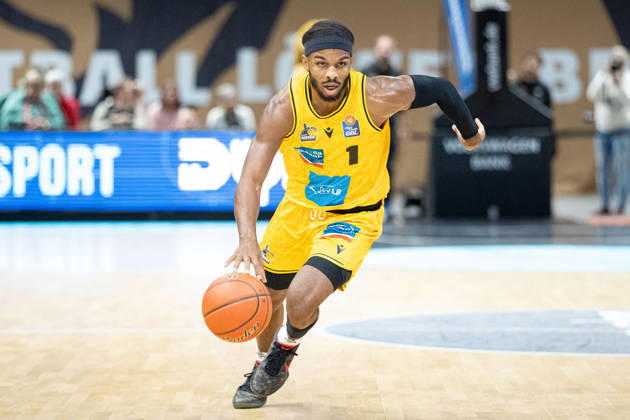 Justin Kier No. 1 MHP Riesen Ludwigsburg GER, Basketball: Löwen Braunschweig vs. MHP Riesen Ludwigsburg, Basketball, easyCredit BBL, Week 3, 2026–27 Season, October 11, 2026 GER, Basketball: Löwen Braunschweig vs. MHP Riesen Ludwigsburg, Basketball, easyCredit BBL, Week 3, 2026–27 Season, October 11, 2026 Braunschweig Copyright: xEibner-Pressefoto DanielxREINELTx EP_DRT
