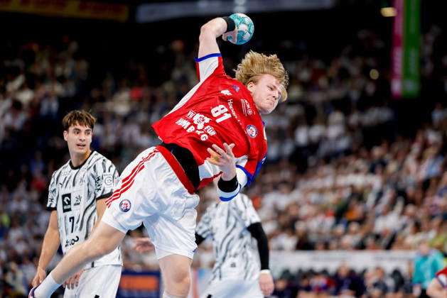 Kiel, October 11, 2026; Handball, 2026–27 Bundesliga 1, THW Kiel vs. Handball Club Hamburg; Martin Hovde, HC Hamburg, 81