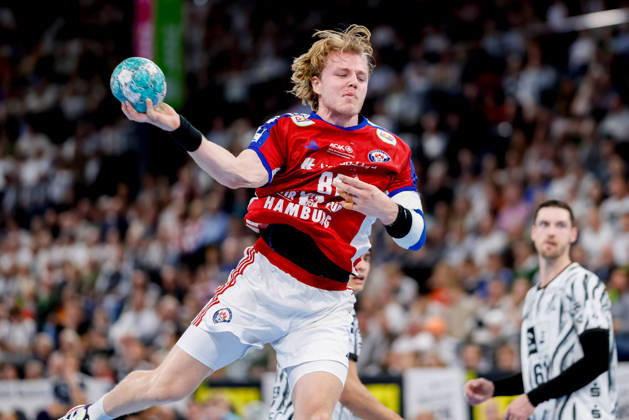 Kiel, October 11, 2026; Handball, 2026–27 Bundesliga 1, THW Kiel vs. Handball Club Hamburg; Martin Hovde, HC Hamburg, 81