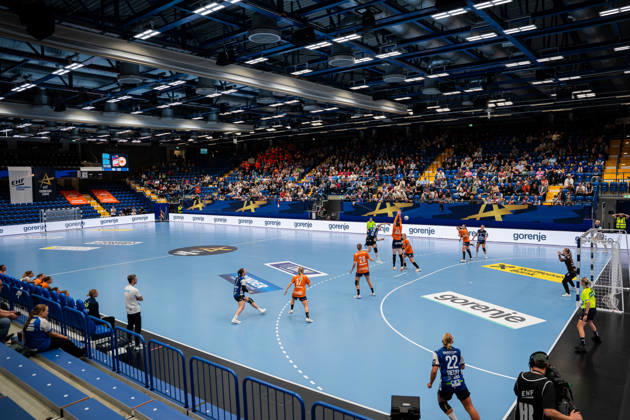 HSG Blomberg Lippe GER vs. Odense Handbold DEN, Handball, EHF Champions League Women, Group Stage, October 11, 2026, 2026–2027 Season, Lemgo: Interior view of the Phoenix Contact Arena; Karolina Jurenczyk of HSG Blomberg Lippe scores her 81st goal at the Phoenix Contact Arena in Lemgo, Germany