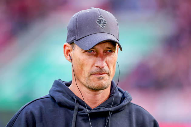 October 11, 2026, xkwix, Soccer, Bundesliga, 1. FC Köln vs. Borussia Mönchengladbach, RheinEnergieSTADION, Matchday 5, 2026–2027 Season, Alexander Blessin, Borussia Mönchengladbach coach, being interviewed. DFB regulations prohibit any use of photographs as image sequences and or quasi-video. Photo: xKamilxWilkowskixPressefotoKochx, North Rhine-Westphalia, Germany