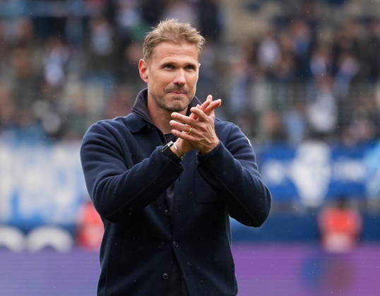 Oliver Kirch, DSC Arminia Bielefeld, head coach, post-game comments (GER), VfL Bochum 1848 vs. DSC Arminia Bielefeld, 2. Bundesliga, Matchday 7, 2026–27 season, Vonovia Ruhrstadion, Bochum, October 11, 2026 DFL REGULATIONS PROHIBIT ANY USE OF PHOTOGRAPHS AS IMAGE SEQUENCES AND OR QUASI-VIDEO VfL Bochum 1848 vs. DSC Arminia Bielefeld, 2. Bundesliga, Matchday 7, 2026–27 Season, October 11, 2026, Bochum Copyright: xEibner-Pressefoto ScottxColemanx EP_SCN