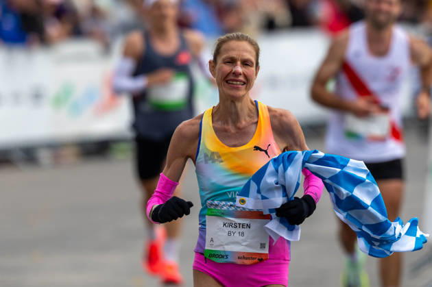2026 Munich Marathon Munich, October 11, 2026 Kirsten DE BAEY RUZIN (GER) finishes third in the Munich Marathon with a time of 02:39:18. She also wins the Bavarian Marathon Championship in Munich, October 11, 2026 Copyright: xBEAUTIFULxSPORTS Kellererx