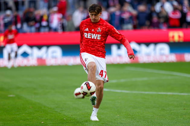 October 11, 2026, xkwix, Soccer, Bundesliga, 1. FC Köln vs. Borussia Mönchengladbach, RheinEnergieSTADION, Matchday 5, 2026–2027 Season, Mikey Moore, 1 FC Köln 47 during warm-ups. DFB regulations prohibit any use of photographs as image sequences and or quasi-video. Photo: xKamilxWilkowskixPressefotoKochx, North Rhine-Westphalia, Germany