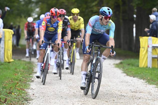 Paris Tours 2026 Cycling Race TOURS, FRANCE - OCTOBER 11 : Ballerini Davide (ITA) of XDS Astana Team during the 120th edition of Paris Tours an UCI ProSeries 1.Pro one day cycling road race for Men Elite of 216.2 km with start in Chartres and finish in Tours on October 11, 2026 in Tours, France, 11 10 2026 ( Motordriver Guy De Vuyst - Tours France  Copyright: xNicoxVereeckenx