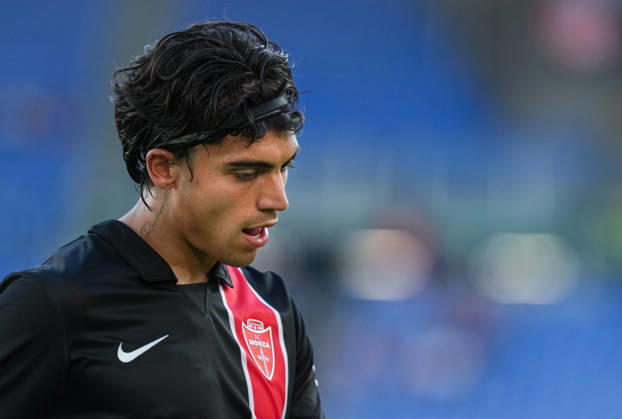 Dejection of Exequiel Zeballos of AC Monza during the Serie A 2026 2027 football match between SS Lazio and AC Monza at Stadio Olimpico in Rome (Italy), October 11, 2026. AntoniettaxBaldassarre