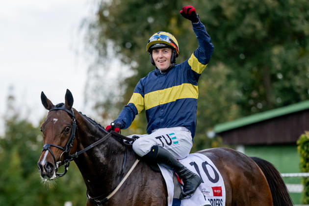 The 136th Grand Pardubice Steeplechase (6,900m), in Pardubice, Czech Republic, on October 11, 2026. Winner: Keith Michael Donoghue aboard Final Orders. (CTKxPhoto DavidxTanecek) CTKPhotoP2026101104600 CTKPhotoP2026101104600