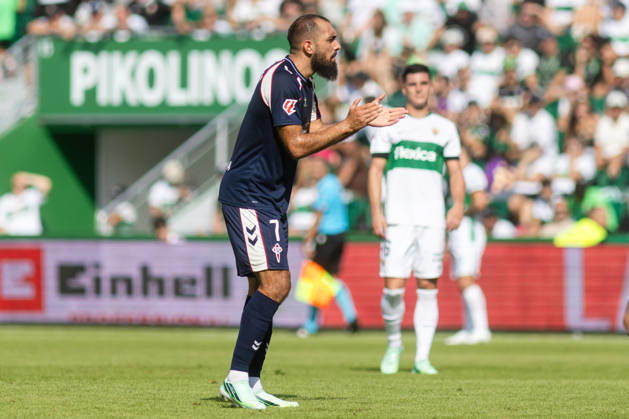 ESP LaLiga EA Sports Elche CF vs. Celta Vigo: Borja Iglesias of Celta during the LaLiga EA Sports match between Elche CF and Celta Vigo, played at Martinez Valero Stadium in Elche on October 11, 2026, in Spain. Spanish Soccer Copyright: xAgenciaxLOFx
