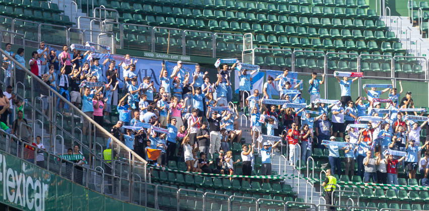 ESP LaLiga EA Sports Elche CF vs. Celta Vigo: Celta fans during the LaLiga EA Sports match between Elche CF and Celta Vigo, played at Martinez Valero Stadium in Elche on October 11, 2026, in Spain. Spanish Soccer Copyright: xAgenciaxLOFx