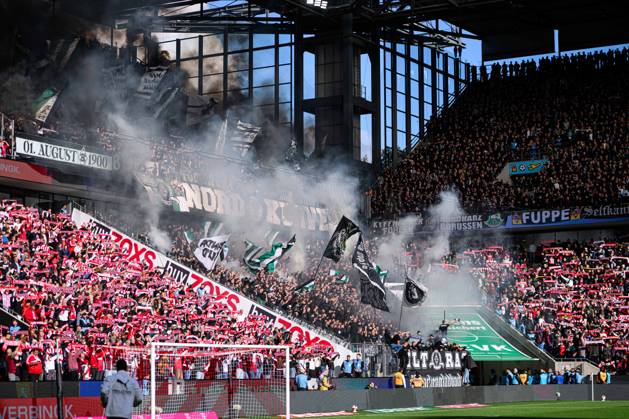 COLOGNE, GERMANY - 11 OCTOBER, 2026: - The Bundesliga match 1. FC Koeln vs. Borussia Moenchengladbach at RheinEnergieSTADION. Copyright: xVitaliixKliuievx