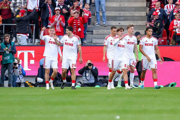 October 11, 2026, xkwix, Soccer, Bundesliga, 1. FC Köln vs. Borussia Mönchengladbach, RheinEnergieSTADION, Matchday 5, 2026–2027 season: Isak Johannesson of 1. FC Köln celebrates the 1–0 goal. DFB regulations prohibit any use of photographs as image sequences and or quasi-video. Photo: xKamilxWilkowskixPressefotoKochx, North Rhine-Westphalia, Germany