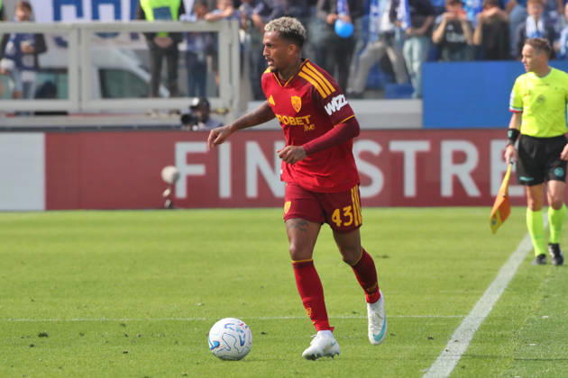 IPA89552569 - October 11, 2026 Como vs. AS Roma (Serie A) Sports; Soccer; Matchday 6& xD;In the photo: Wesley& xD;(Photo by Gino Mancini) Copyright: xGinoxMancini IPAxSportx xx IPA89552569