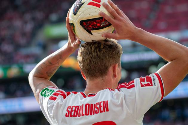 Sebastian Sebulonsen, Defender, 1. FC Köln 28, , 1. FC Köln vs. Borussia Mönchengladbach, Soccer, 1. Bundesliga, Matchday 5, October 11, 2026. DFB and DFL regulations prohibit any use of photographs as image sequences and or quasi-video. Cologne, North Rhine-Westphalia, Germany Copyright: xkolbert-press MartinxWdziecznyx