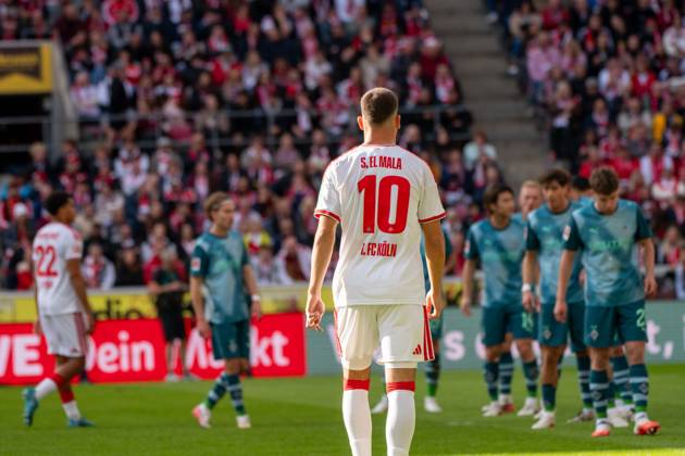 Said El Mala, Midfielder, 1 FC Cologne 10 , , 1 FC Cologne vs. Borussia Mönchengladbach, Soccer, Bundesliga 1, Matchday 5, October 11, 2026. DFB and DFL regulations prohibit any use of photographs as image sequences and or quasi-video. Cologne, North Rhine-Westphalia, Germany Copyright: xkolbert-press MartinxWdziecznyx