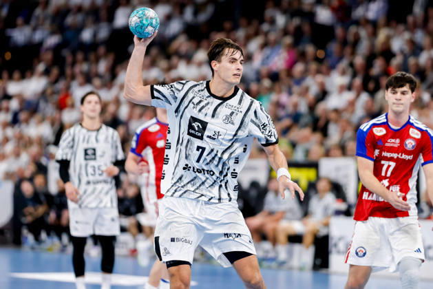 Kiel, October 11, 2026; Handball, 2026–27 Bundesliga 1, THW Kiel vs. Handball Club Hamburg; Julian Köster, THW Kiel, 7