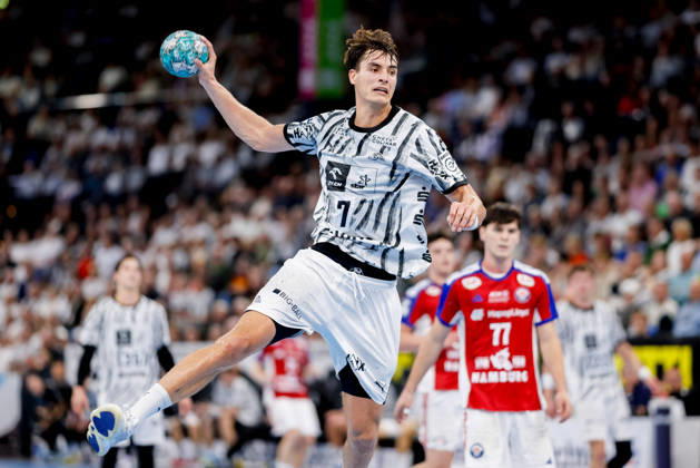 Kiel, October 11, 2026; Handball, 2026–27 Bundesliga 1, THW Kiel vs. Handball Club Hamburg; Julian Köster, THW Kiel, 7
