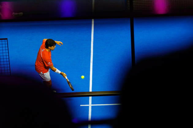 DÜSSELDORF, GERMANY - 11 OCTOBER 2026: Image shows Agustin Tapia (ARG) during CUPRA Germany Premier Padel P2 2026 Day 8: Finals at CASTELLO Düsseldorf on 11 10 2026 in Düsseldorf, Germany. Germany Copyright: xFröhlichxPascalx
