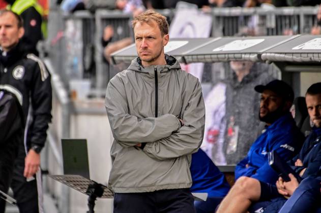 Maximilian Senft, Coach, KSC Germany, Hamburg, Millerntor Stadium, Soccer, 2. Bundesliga, FC St. Pauli, Karlsruher SC