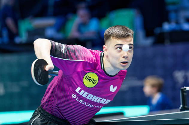 Kay Stumper of SV Muelhausen, Germany (photo ms1274) at the 2026 European Table Tennis Championships in Ljubljana LJUBLJANA, SLOVENIA, OCTOBER 11, 2026 Kay Stumper Post SV Muelhausen, Germany (photo ms1274) in action at the European Table Tennis Championships at Stozice Arena, Ljubljana, Slovenia. Photo by Manfred Schillings. Ljubljana, Stozice Arena, Slovenia