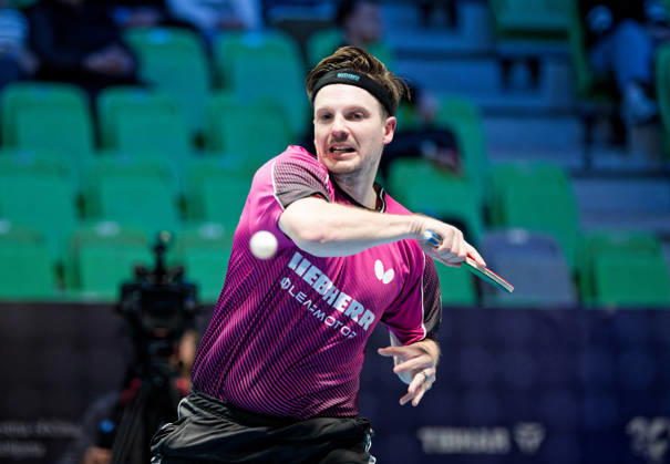 Ricardo Walther ASC Gruenwettersbach, Germany (photo ms1231b) at the 2026 European Table Tennis Championships in Ljubljana LJUBLJANA, SLOVENIA, OCTOBER 11, 2026 Ricardo Walther of ASC Gruenwettersbach, Germany (photo ms1231b) in action at the European Table Tennis Championships at Stozice Arena in Ljubljana, Slovenia. Photo by Manfred Schillings. Ljubljana, Stozice Arena, Slovenia