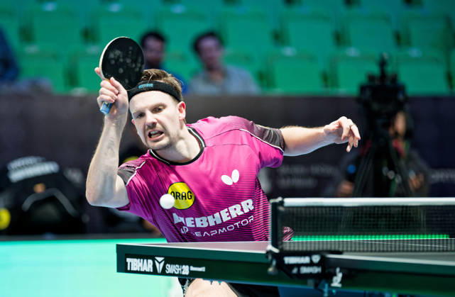 Ricardo Walther ASC Gruenwettersbach, Germany (photo ms1240b) at the 2026 European Table Tennis Championships in Ljubljana LJUBLJANA, SLOVENIA, OCTOBER 11, 2026 Ricardo Walther ASC Gruenwettersbach, Germany, photo ms1240b, in action at the European Table Tennis Championships at Stozice Arena, Ljubljana, Slovenia. Photo by Manfred Schillings. Ljubljana, Stozice Arena, Slovenia