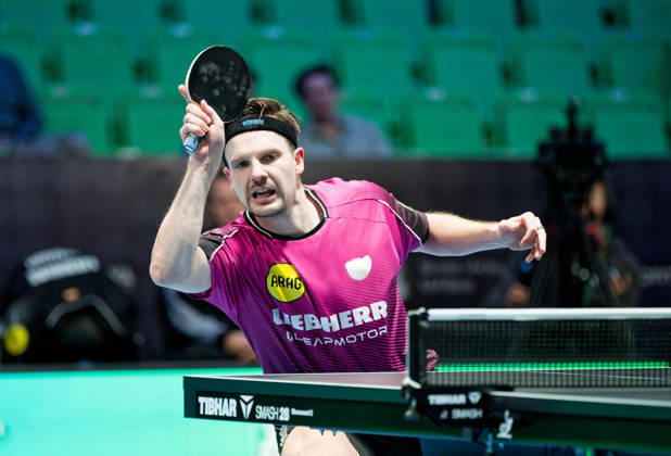 Ricardo Walther ASC Gruenwettersbach, Germany (photo ms1241b) at the 2026 European Table Tennis Championships in Ljubljana LJUBLJANA, SLOVENIA, OCTOBER 11, 2026 Ricardo Walther of ASC Gruenwettersbach, Germany (photo ms1241b) in action at the European Table Tennis Championships at Stozice Arena in Ljubljana, Slovenia. Photo by Manfred Schillings. Ljubljana, Stozice Arena, Slovenia