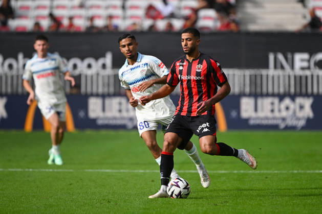 FOOTBALL : OGC Nice VS RC Strasbourg Alsace - Ligue 1 McDonald s - 11 10 2026 Mohamed Abdelmonem (OGCN) - Ligue 1 McDonald™s match between OGC Nice and Racing Club de Strasbourg Alsace on October 11, 2026 at the Allianz Riviera Stadium in Nice. NiceFrance  Copyright: xWilliamxCannarellax
