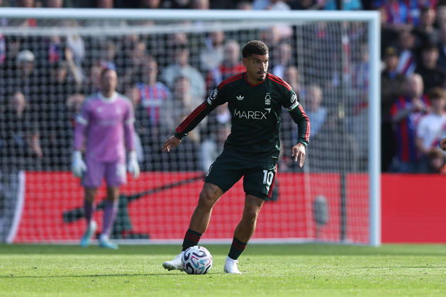11th October 2026; Selhurst Park, London, England; Premier League Football, Crystal Palace versus Nottingham Forest; Morgan Gibbs-White of Nottingham Forest on the ball KatiexChan